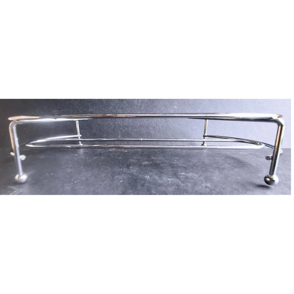 Cobble‎ Creek Double Warming Trivet Heavy Duty Metal Chrome Casserole Stand 4408